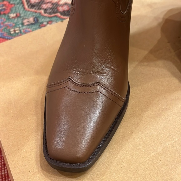 NIB Dakota Square Toe Leather Western Boots - Picture 7 of 11